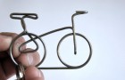 Handmade Bicycle Wire Keychain