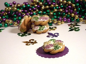 King Cake Charm Necklace