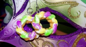 Handmade Mardi Gras King Cake Jewelry