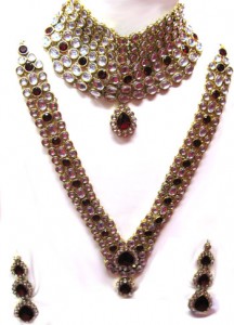 Handmade Kundan bridal jewelry