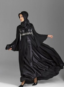 Pure Black Silk Abaya - Latest handmade Abaya trend