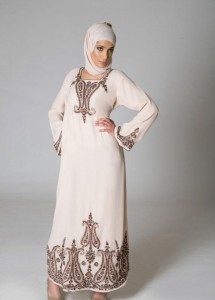 White Abaya Dress