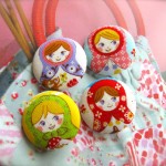 Colorful Handcrafted Fabric Buttons