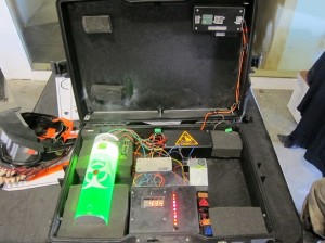 Modified Suitcase Version of Explosive Alarm Clock Bomb