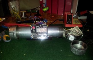 Pipe Bomb Alarm Clock with Secret Vault
