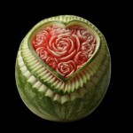 Carved Watermelon Heart