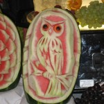 Carved Watermelon Owl