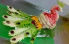 Enjoy Summer Treat with Carved Watermelon Artwork