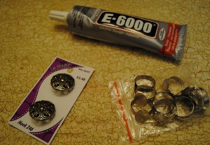 DIY Rings - Button Ring Supplies