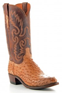 Mens Lucchese Ostrich Boots