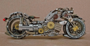 Motorcycle Made from Watch