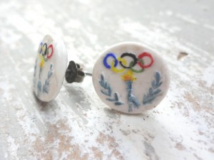 Olympic Games Earring Posts Studs