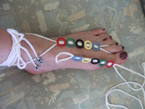 Olympic Games Handmade Barefoot Sandals