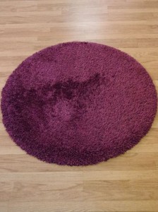 Raspberry Purple Round Rug