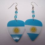 Support and Wear Argentina Team Flag Earrings