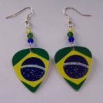 Support and Wear Brazilian Team Flag Earrings