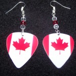 Support and Wear Canadian Team Flag Earrings