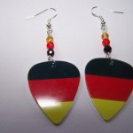 Support and Wear German Team Flag Earrings