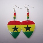 Support and Wear Ghana Team Flag Earrings