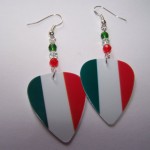Support and Wear Italian Team Flag Earrings