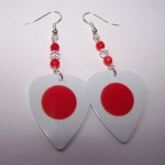 Support and Wear Japanies Team Flag Earrings