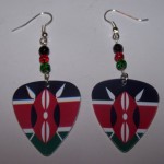 Support and Wear Kenya Team Flag Earrings