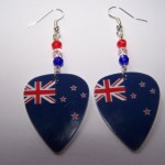Support and Wear New Zealand Team Flag Earrings
