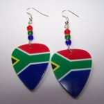 Support and Wear South African Team Flag Earrings