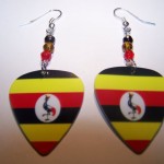 Support and Wear Uganda Team Flag Earrings