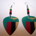 Support and Wear Zambian Team Flag Earrings