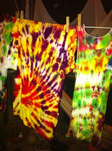 Bleach and tie-dye