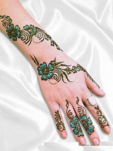 Mehndi Design on Hand and Arm