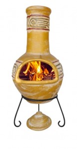 Yellow Viento Mexican Chiminea