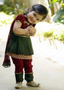 Pakistani Cute Baby Girl in Shalwar Qameez