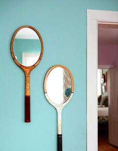 Retro Tennis Racket Mirrors