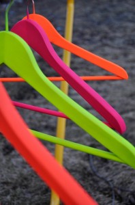 Spray Painted Hangers