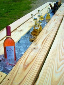 Picnic Table Drinks Holder