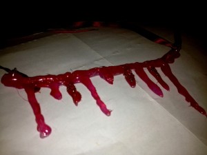 Blood Inspired Necklace Result