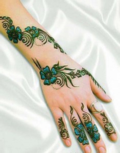 Indian  Arabic Mehandi Design for Indian Wedding