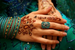 Indian Bridal Colorful Glitter Mehndi