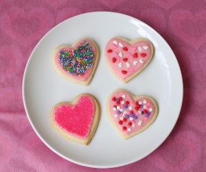 Conversation Heart Sugar Cookies
