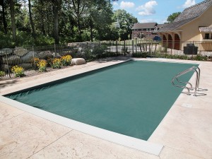 Vinyl Liner Pool Green Cover