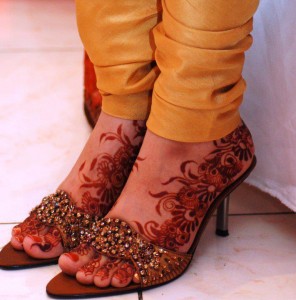 Feet Mehndi Desing for Wedding