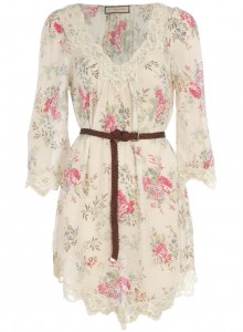 Short Floral Tunic