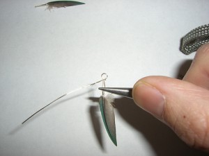 Crafting Feather Earings