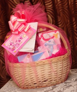 Net Covered Gift Basket