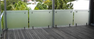 Opaque Glass balustrade