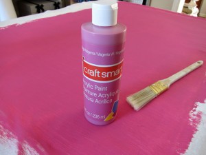 Applying Vibrant Colored Acrylic Paint