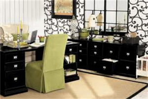 Corner Home Office Setting