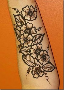 Flower Mehndi Designs for Arm